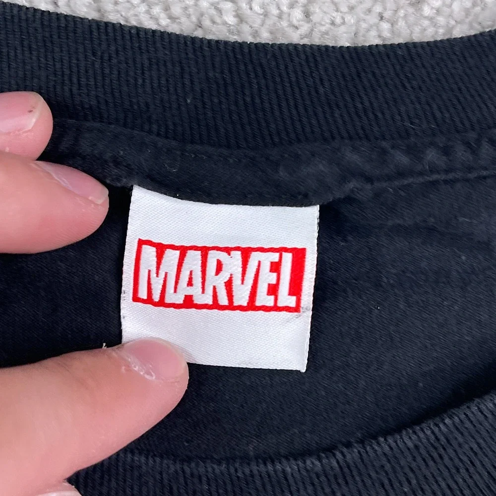 Marvel Avengers Shirt Mens XL Black Legends Graphic Tee Spiderman Hulk Iron Man